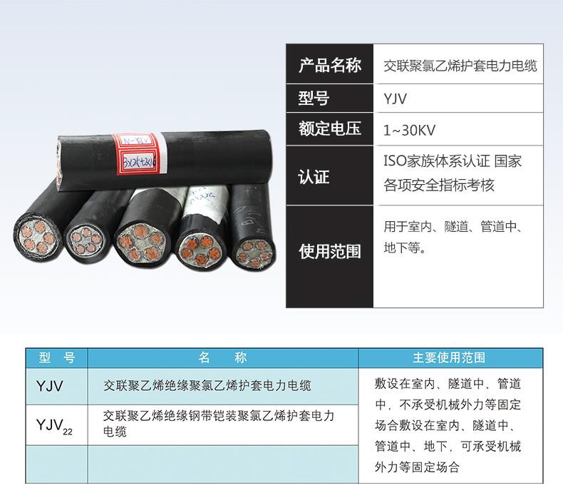 電線電纜YJV 4 10 16 25平方國標足米國標可檢測 