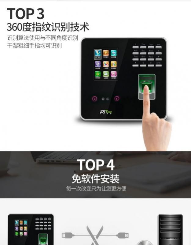 門禁系統--中控智慧  ZK3969