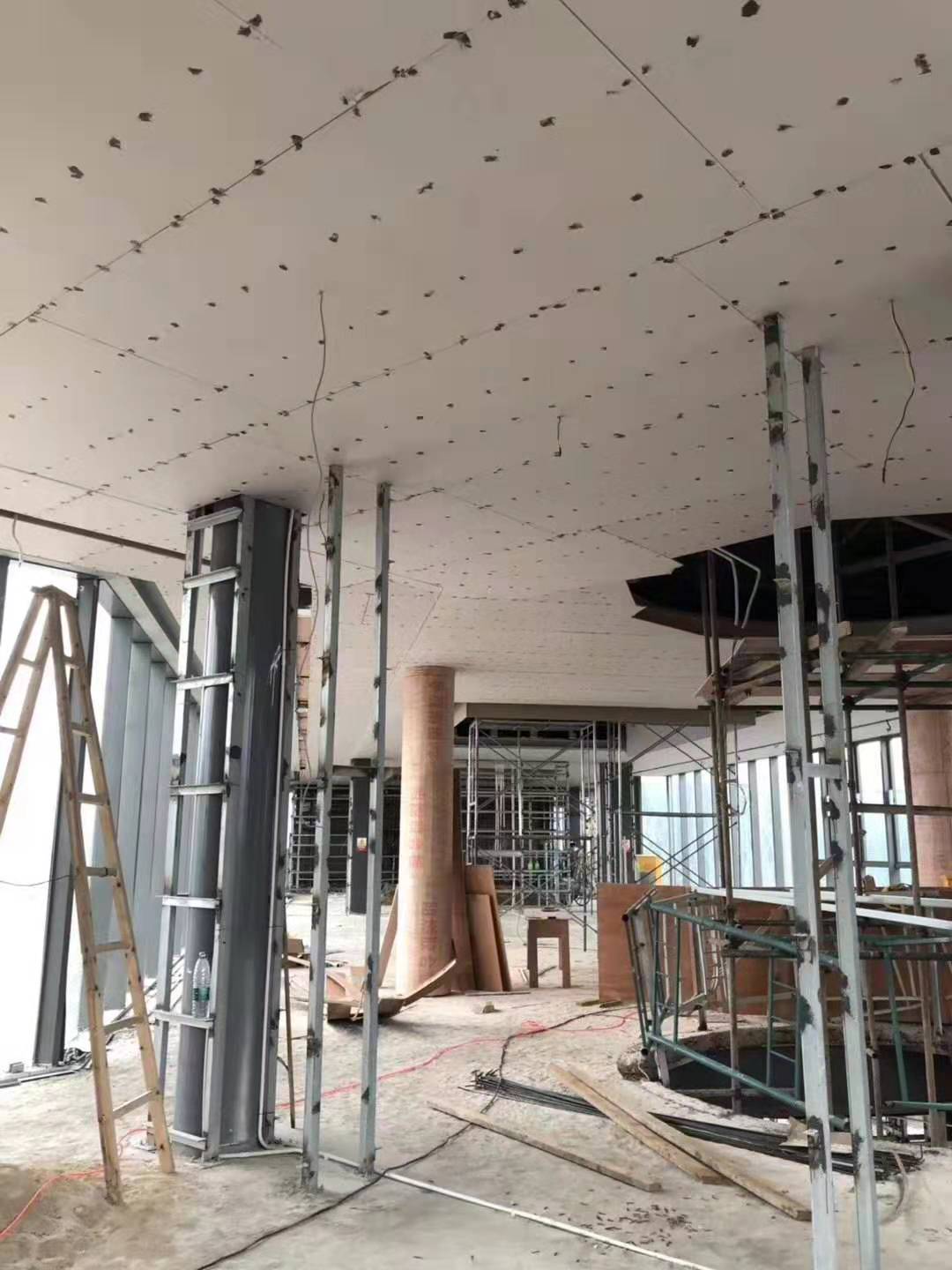 吉廣傳媒辦公室裝修施工現場